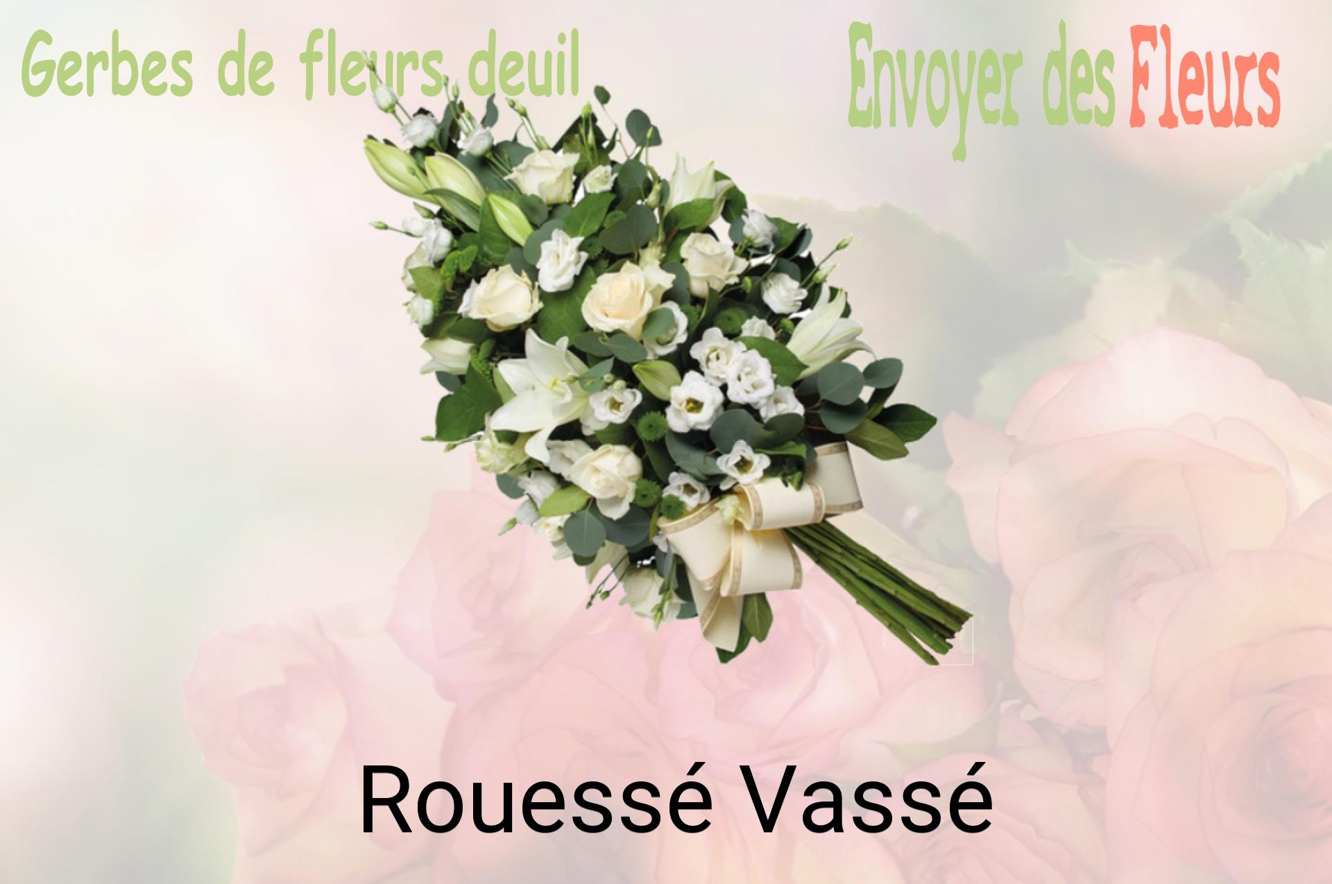 Gerbe de fleurs de deuil livrée à Rouessé-Vassé
